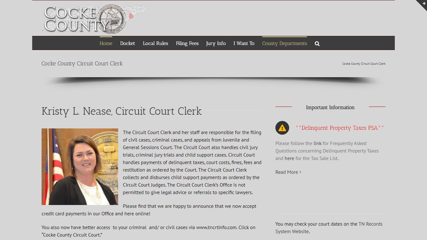 Cocke County Circuit Court Clerk